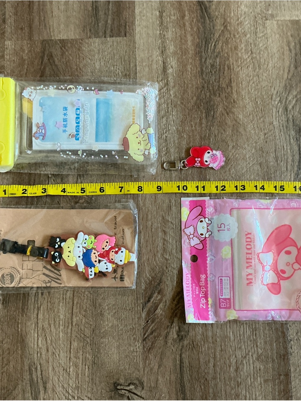 Hello Kitty Lot Friends Plush Stuffed Animals Keychain Luggage Tag Phone Holder - Picture 16 of 16